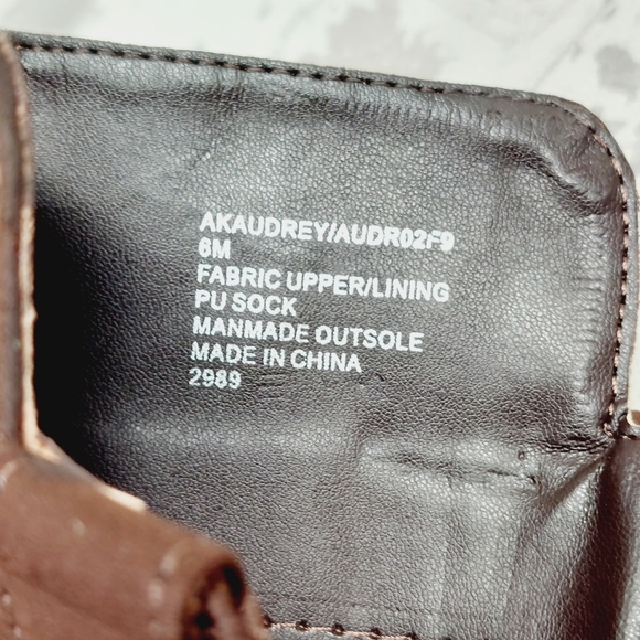 New Anne Klein Audrey Brown Zip Up Knee High Boots V413 - Picture 10 of 11